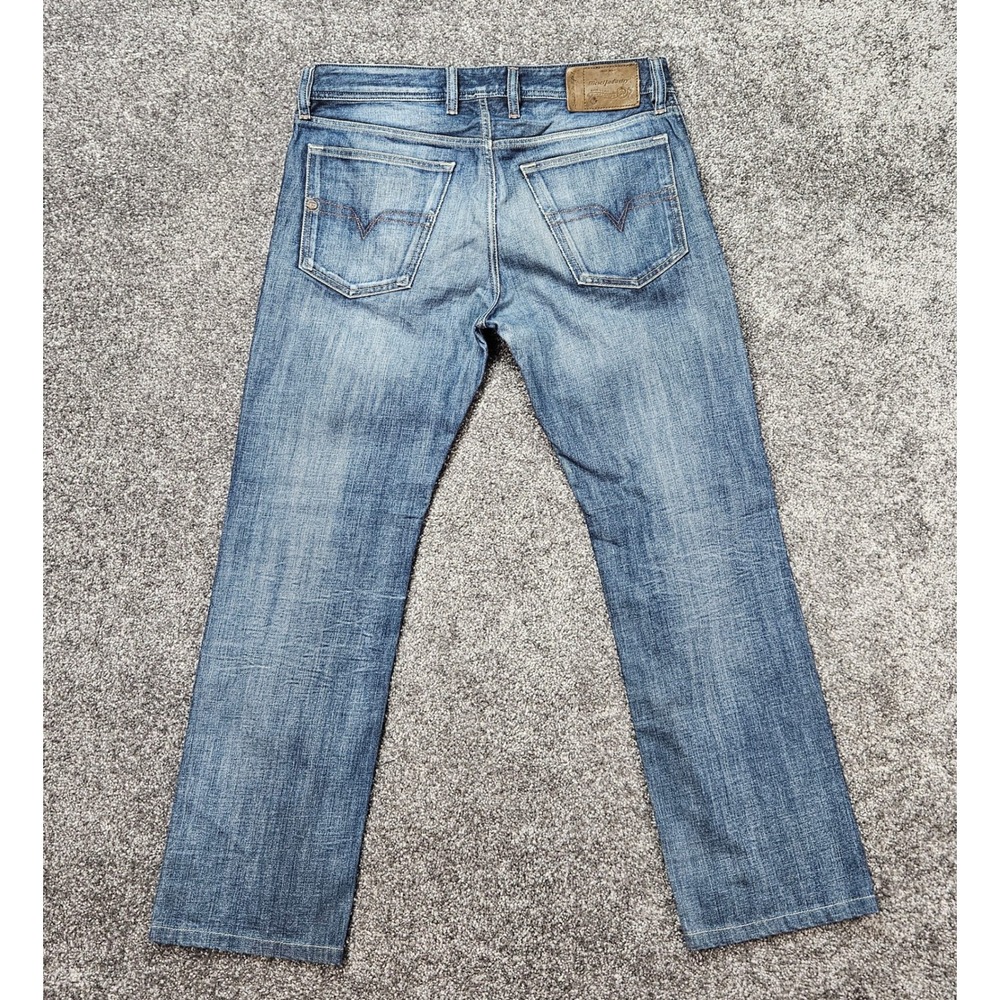 Diesel Waykee Jeans Men's Fits 32x29 Tag 31x32 Regular Straight Blue Button Fly